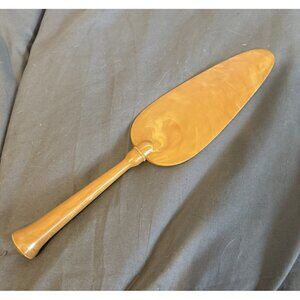 Vintage Art Deco Butterscotch Melamine Cake / Pie Server Lightweight